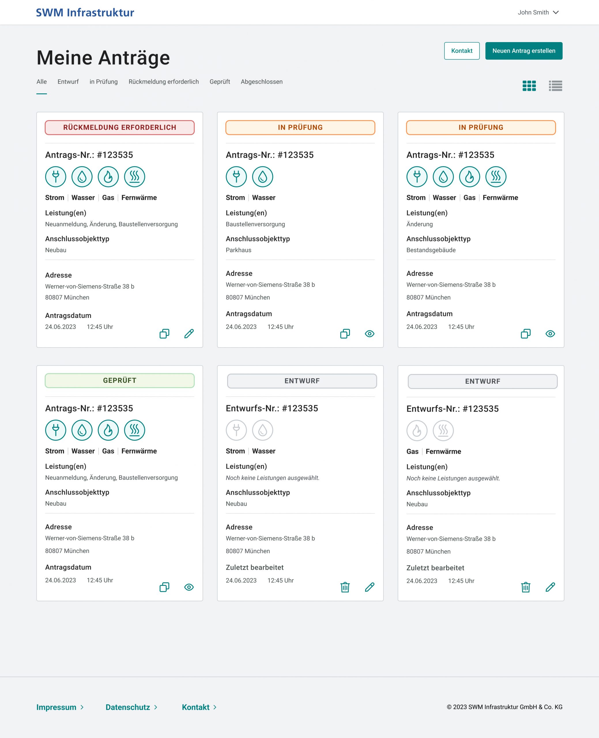 Online Kundenportal