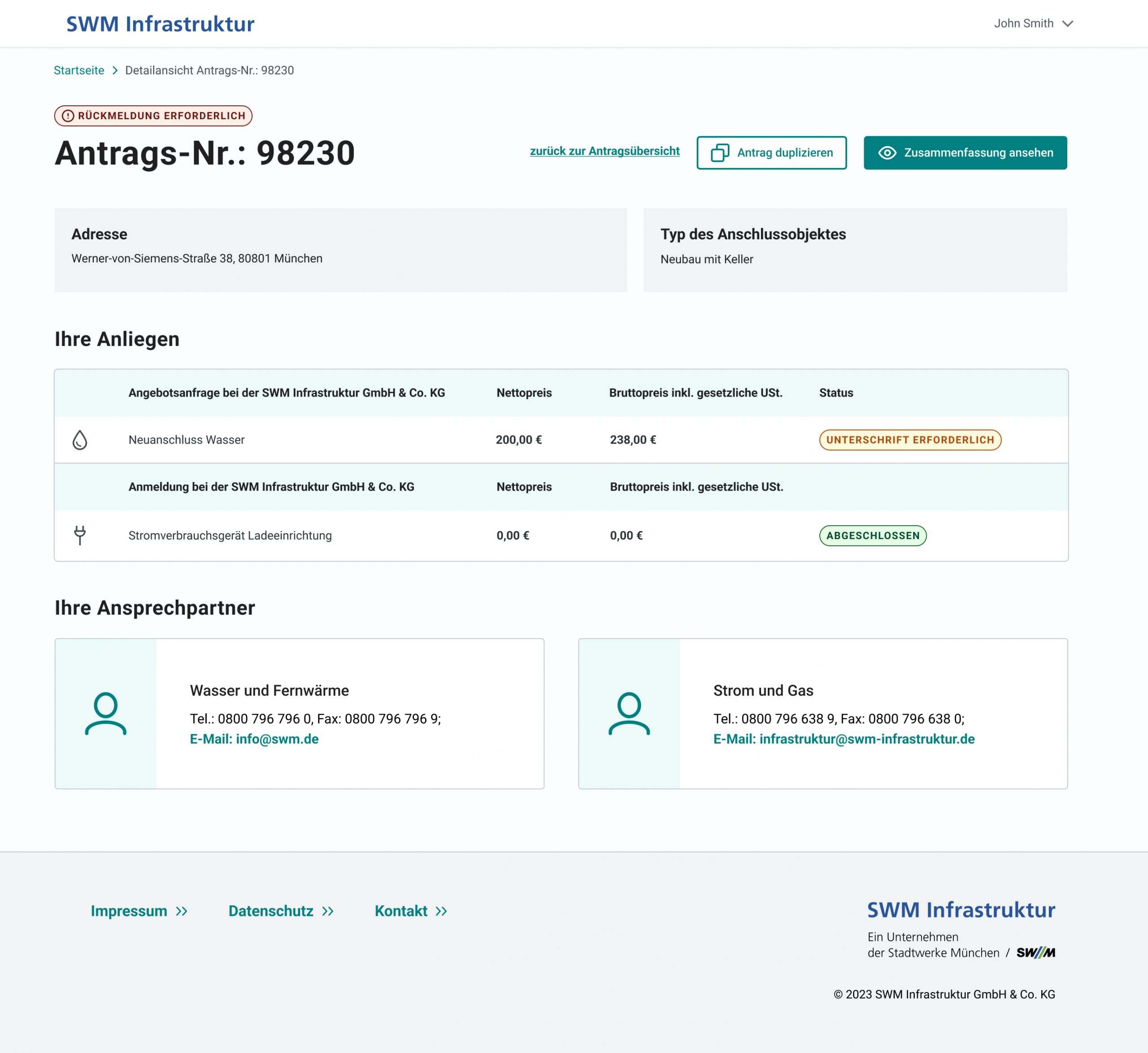 Online Kundenportal